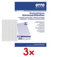 OTTO Office 3x 6750er-Set Universal-Klebeetiketten 17,8 x 10 mm