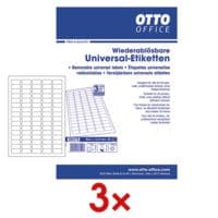 OTTO Office 3x 2000er-Set Universal-Klebeetiketten 35,6 x 16,9 mm