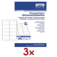 OTTO Office 3x 250er-Set Universal-Klebeetiketten 96 x 50,8 mm