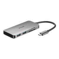 Dlink 6-In-1 USB-C Hub DUB-M610 mit HDMI/Kartenleser/USB-C Ladeanschluss