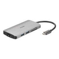Dlink 8-In-1 USB-C Hub DUB-M810 mit HDMI/Kartenleser/USB-C Ladeanschluss