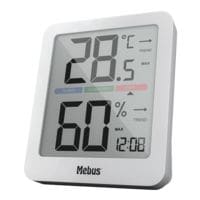 Mebus Digitales Thermo-/Hygrometer - weiß