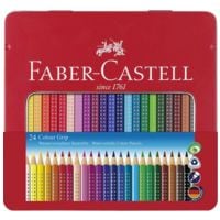Faber-Castell 24er-Etui Buntstifte »Colour GRIP« farbsortiert