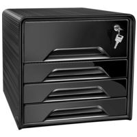 cep Schubladenbox »Smoove Secure« 4 Schubladen schwarz abschließbar (1 Schub)
