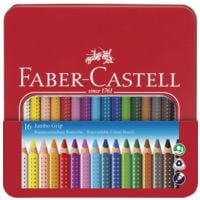 Faber-Castell 16er-Pack Buntstifte »Jumbo GRIP« farbsortiert