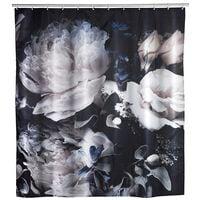 Wenko Anti-Schimmel Duschvorhang Peony Pfingstrose Textil 180 x 200 cm