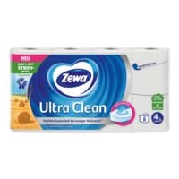 Zewa Toilettenpapier Ultra Clean 4-lagig, weiß - 16 Rollen (1 Pack à 16 Rollen)