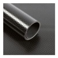 PVC-Bodenbelag Dots schwarz 120x400 cm