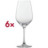 Zwiesel Glas 6x Rotweinglas mit 2 Fllstrichen Via 530 ml