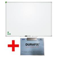 Franken Whiteboard U-Act! Line lackiert, 80x60 cm inkl. Zettelclip Durafix® Clip 60 mm und Werbekarte