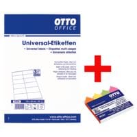 OTTO Office 1200er-Pack Universal Klebeetiketten inkl. Pagemarker Pfeil 43 x 11 mm