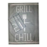 Casa Colori 3er-Pack Geschirrtcher Grill + Chill