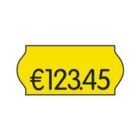 18er-Pack Preisauszeichnungsetiketten 26 x 12 mm leuchtgelb permanent (je 1500 Stck)