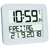 TFA Digitale Funkuhr fr Wand und Tisch TIMELINE MAX