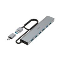 Hama USB-3.2-Hub mit USB-C Adapter, 7 Ports