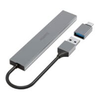 Hama USB-3.2-Hub mit USB-C Adapter Ultra Slim, 4 Ports