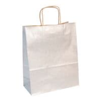 Clairefontaine 25er-Pack Geschenktasche aus Kraftpapier silber 22 x 10 x 27 cm