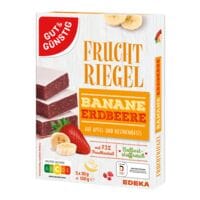 Gut und Gnstig 5er-Pack Fruchtriegel Banane-Erdbeere 150g,