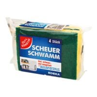 Gut und Gnstig 2-in-1 Scheuerschwamm 4er-Pack