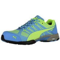 PUMA S1P Sicherheitshalbschuh »CELERITY KNIT BLUE« Größe 40 blau/grün