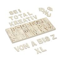 relaxdays XL Holzbuchstaben Set 104 Teile