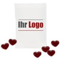 Fruchtgummi Herzen mit Ihrem Logo