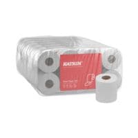 Katrin Toilettenpapier Kleinrolle 400 2-lagig, wei - 1 Pack mit 48 Rollen