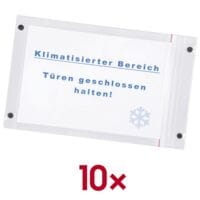EICHNER 2x 5 PVC-Magnetsichttasche A4 hoch
