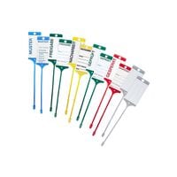 EICHNER 6x 100er-Pack Warenanhänger-Set farbig sortiert