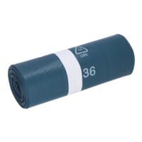 M�llbeutel aus Recyclingmaterial Deiss Typ 60 blau 25 St�ck