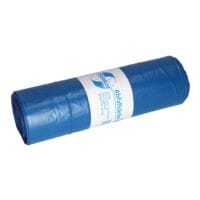 120 L Mllbeutel aus Recyclingmaterial mit Zugband Deiss PREMIUM® blau 25 Stck