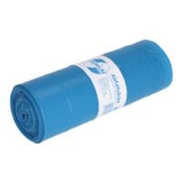 120 L Mllbeutel aus Recyclingmaterial mit Zugband Deiss PREMIUM® Typ 60 blau 25 Stck
