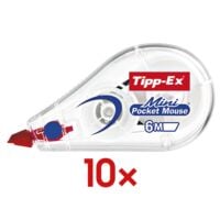 10x Tipp-Ex Einweg-Korrekturroller Mini Pocket Mouse 5 mm / 6 m