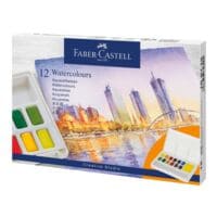 Faber-Castell Aquarellmalkasten mit 12 Farben