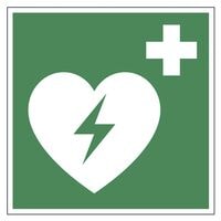 LimarLite Rettungszeichen �Automatisierter externer Defibrillator [E010]� 20 x 20 cm Folie (0,4 mm)