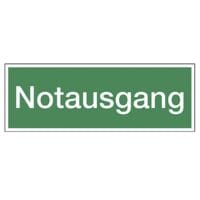 LimarLite Rettungszeichen Textschild »Notausgang« 29,7 x 10,5 cm Folie (0,4 mm)