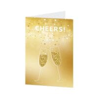 Glückwunschkarte LUMA KARTENEDITION Gratulation! Cheers!, Sonderformat, mit Umschlag, 1 Stück