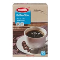 RUBIN Kaffeefilter naturbraun »Größe 4« 100 Stück