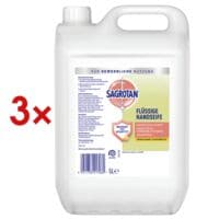 Sagrotan Aktions-Set: 3x Antibakterielle Handseife 5 L (15 Liter gesamt)