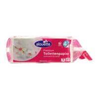 alouette Toilettenpapier Premium 4-lagig, wei - 10 Rollen (1 Pack  10 Rollen)