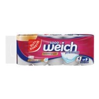 Gut & Gnstig Toilettenpapier Sooo weich premium 4-lagig, wei - 1 Pack mit 10 Rollen