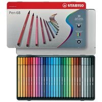 Stabilo 30er-Pack Faserschreiber Pen 68 im Metalletui