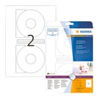 Herma 50er-Pack permanent haftende CD-Etiketten (groe ffnung)