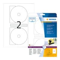 Herma 50er-Pack permanent haftende CD-Etiketten (kleine ffnung)