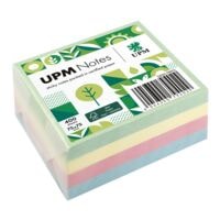 UPM Haftnotizen 5820-98PG pergaminverpackt 7,5 x 7,5 cm, 400 Blatt gesamt, Pastellfarben