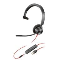 Poly Headset Blackwire 3315 monaural USB-A / 3,5 mm