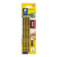 Bleistift-Set STAEDTLER Noris 120 HB (8 Stck) Bonuspack, HB, ohne Radiergummi inkl. extra Radiergummi und Anspitzer