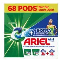 ARIEL Waschmittel Pods All-in-1 Universal+ Extra Geruchsabwehr 68 WL