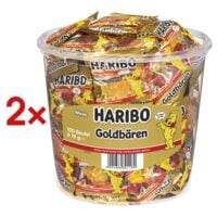 Haribo Goldbren Minis Fruchtgummi 1 Dose mit 100 Portionsbeuteln