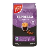 Gut und Gnstig Espresso Cremoso Kaffeebohnen 1 kg